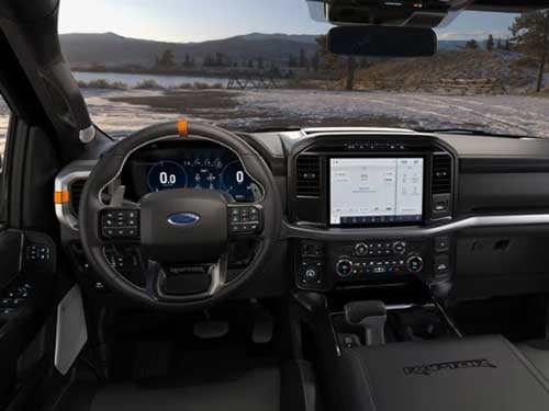 2023 Ford F-150 Raptor view of dash area