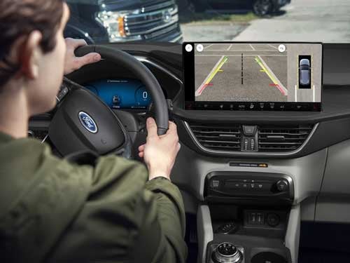 2023 Ford Escape view of touchscreen display showing 360-degree camera view