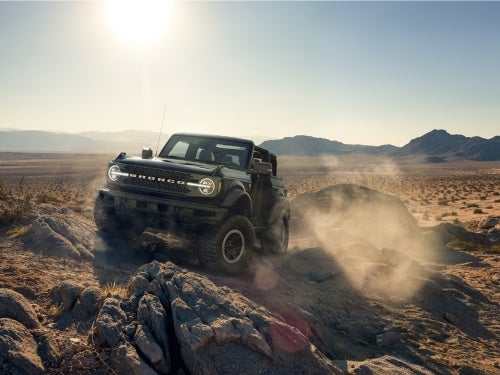 2024 Ford Bronco Sport off-roading on a rocky mountain