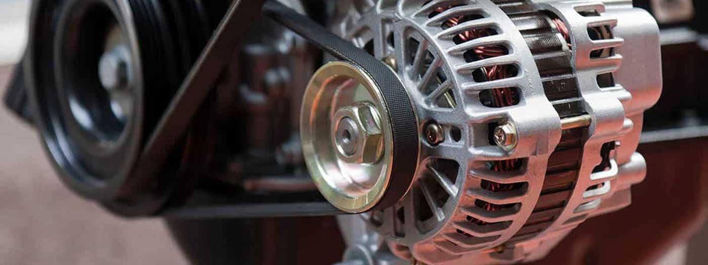 Close up view of your vehicle's alternator