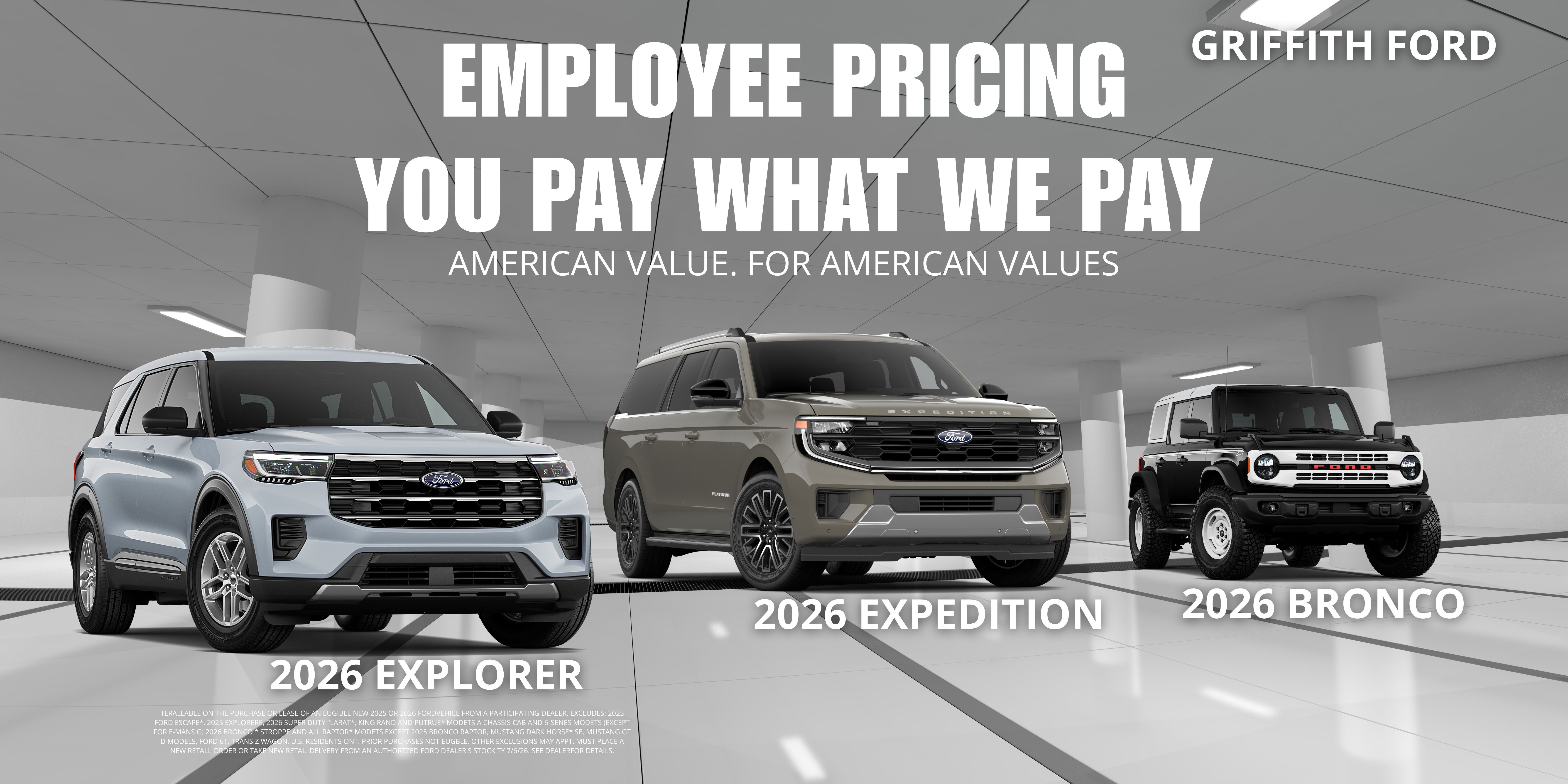 EMPLOYEE PRICING YOU PAY WHAT WE PAY