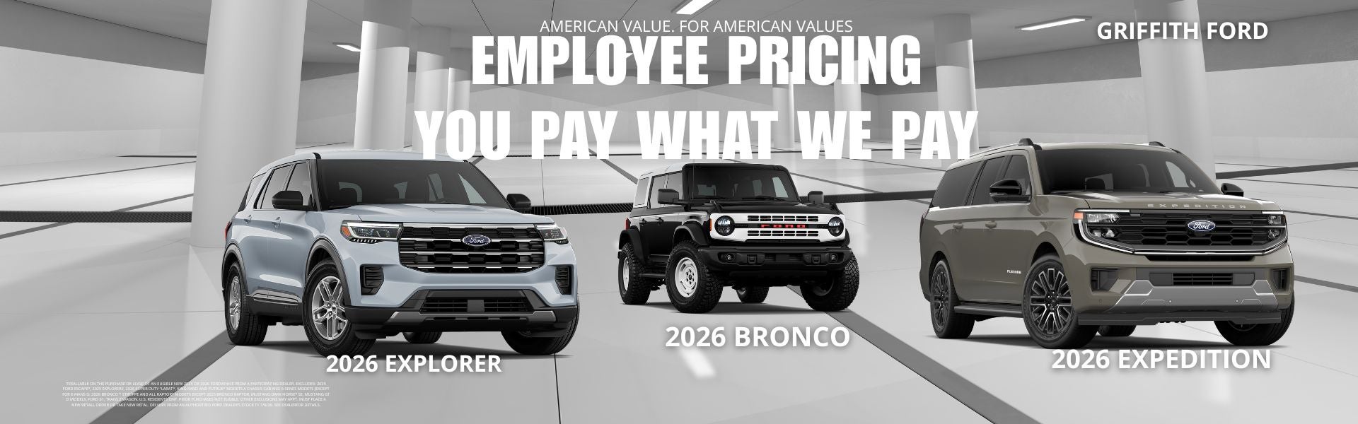 EMPLOYEE PRICING YOU PAY WHAT WE PAY