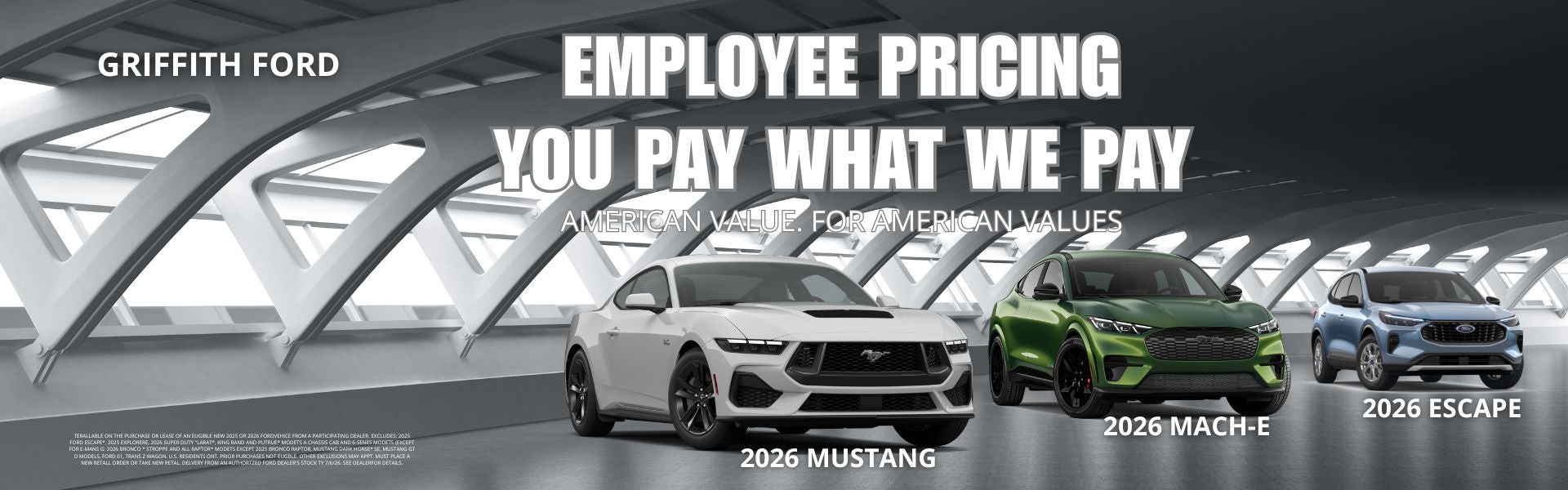 EMPLOYEE PRICING YOU PAY WHAT WE PAY