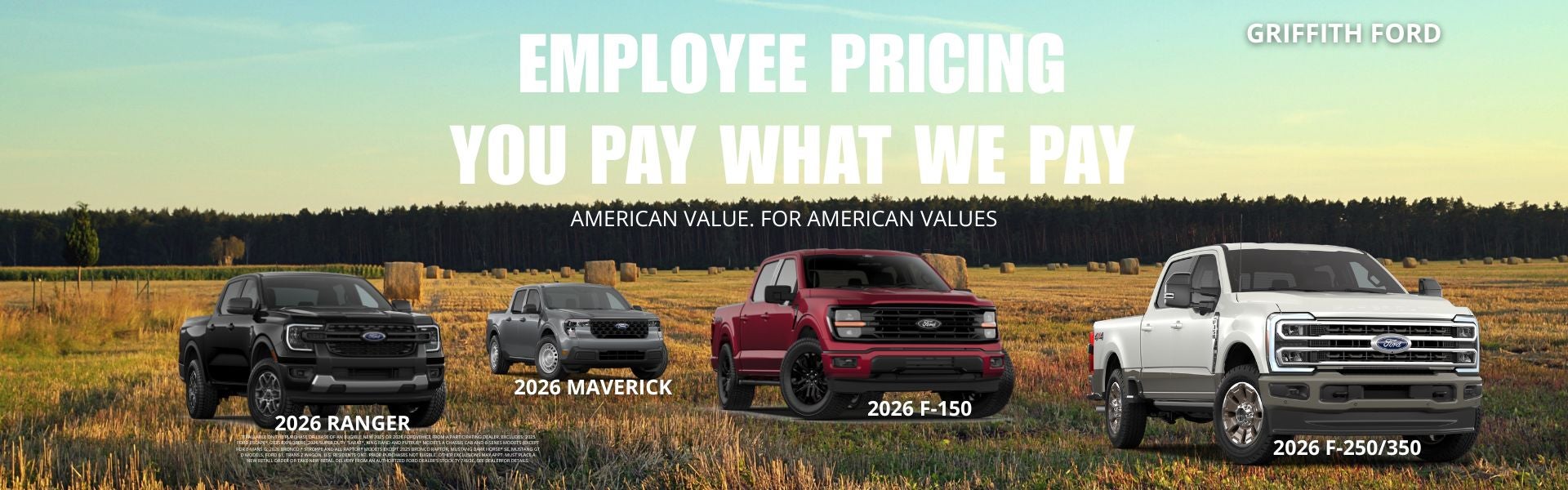 EMPLOYEE PRICING YOU PAY WHAT WE PAY