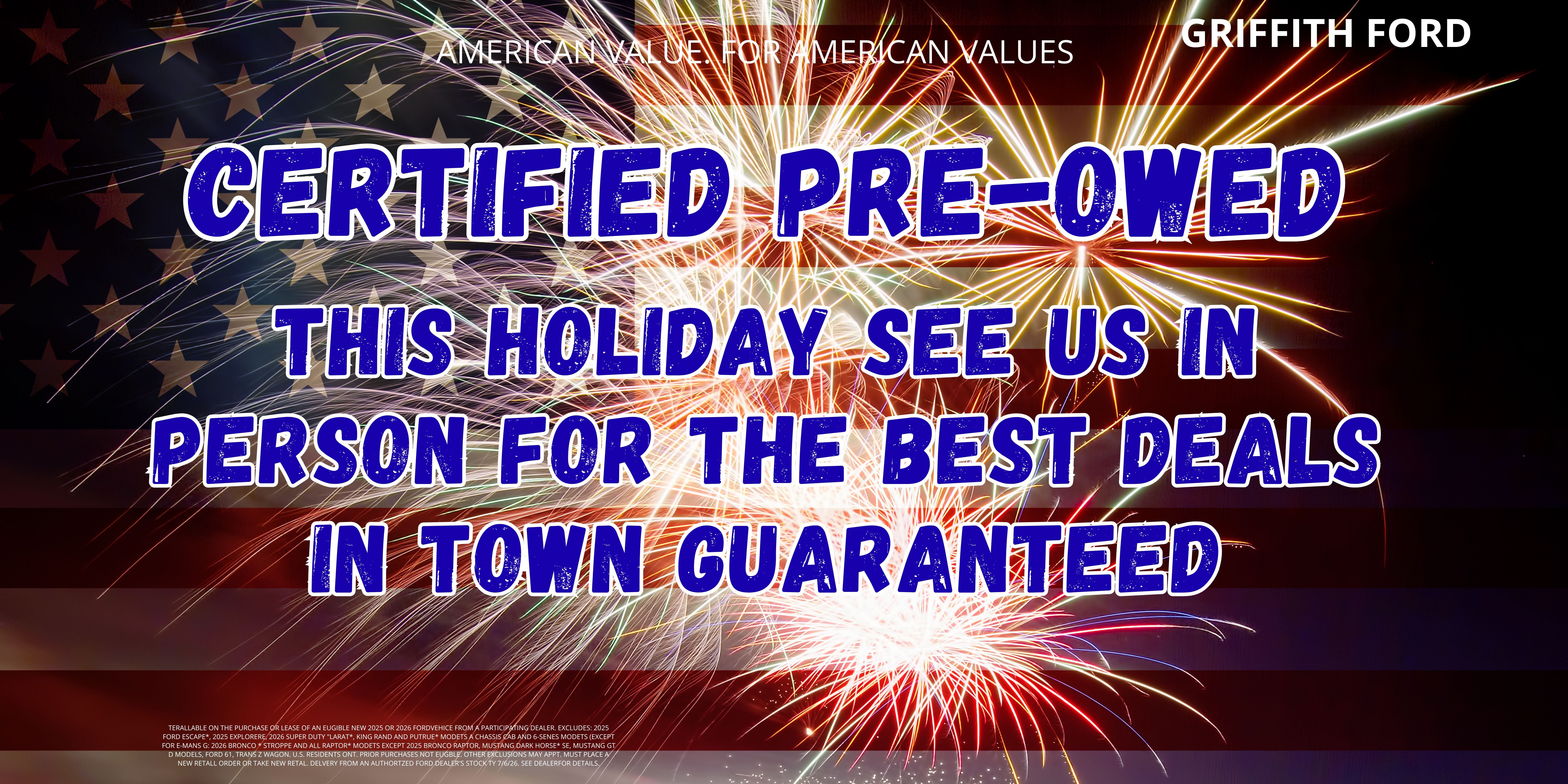 PRE OWNED SPECIALS